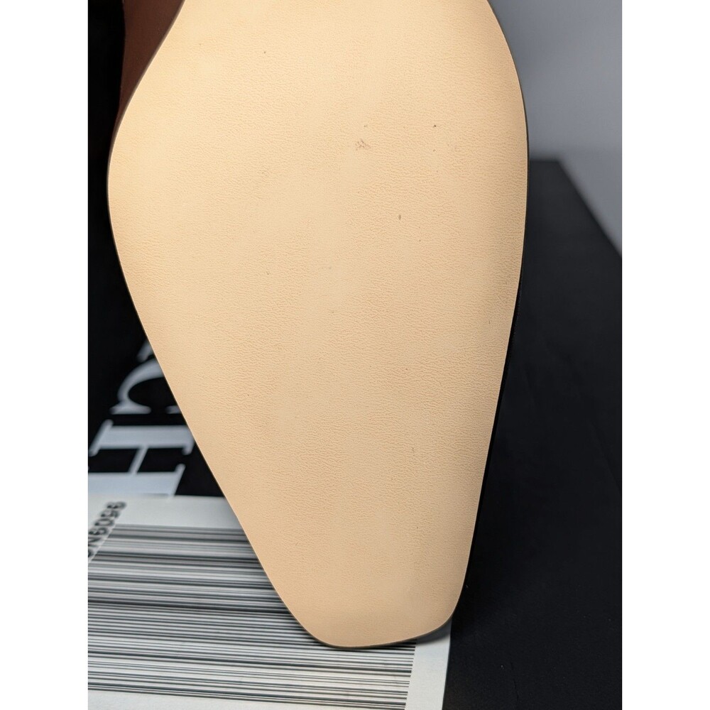 Coach Sculpt C Leather Tall Kitten Heel Boot Maple Brown Size 6.5B NIB - Picture 10 of 15